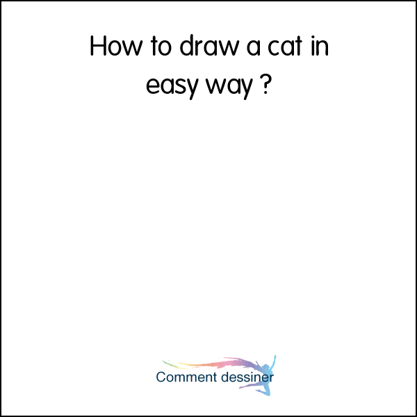 How to draw a cat in easy way